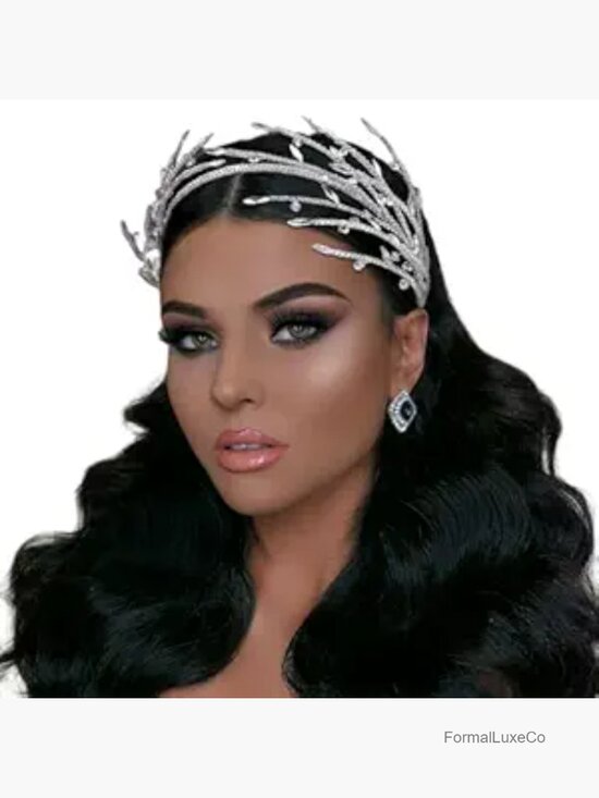 Wedding Rhinestone Hair Band Headpiece Soft Metal Adjustable Crystal Hairband main image 4